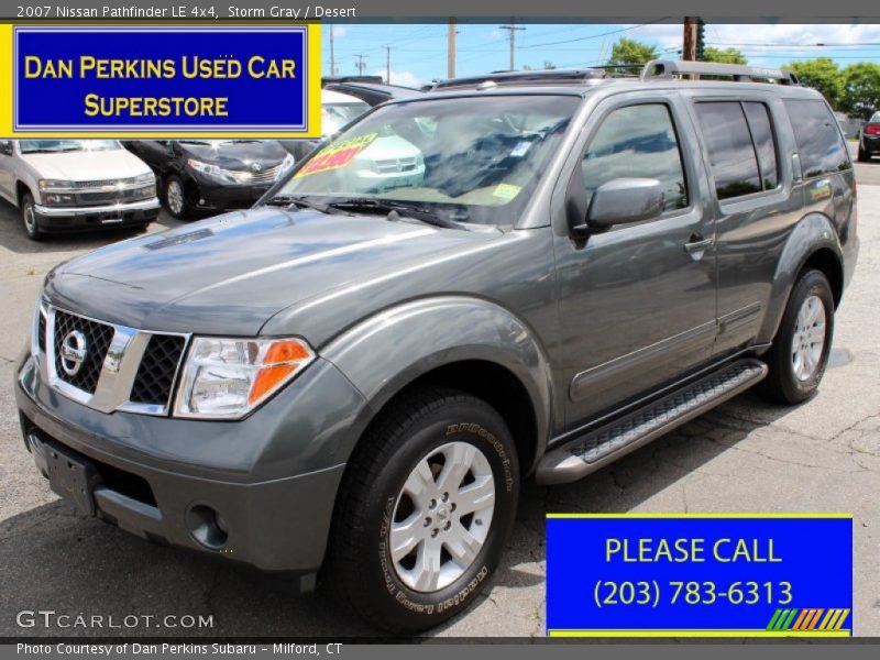 Storm Gray / Desert 2007 Nissan Pathfinder LE 4x4