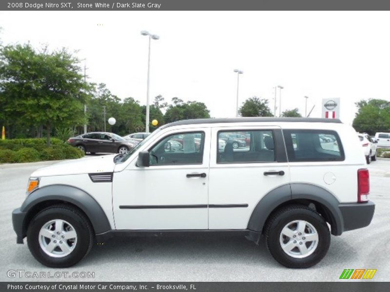 Stone White / Dark Slate Gray 2008 Dodge Nitro SXT