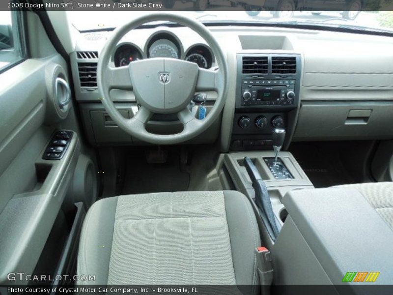 Stone White / Dark Slate Gray 2008 Dodge Nitro SXT
