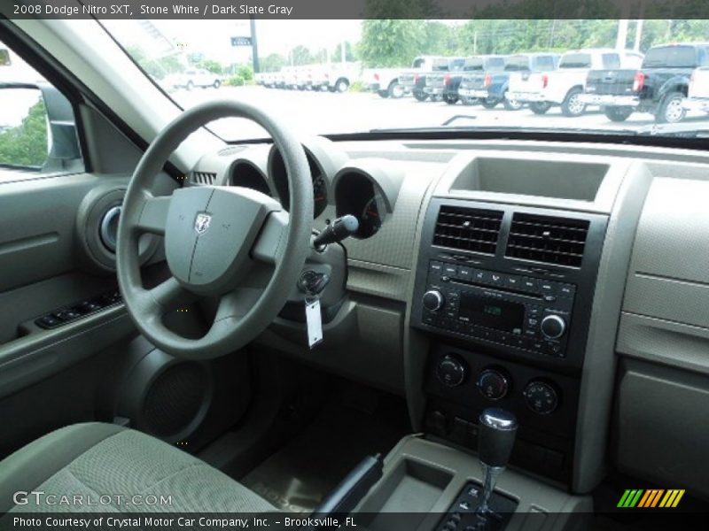 Stone White / Dark Slate Gray 2008 Dodge Nitro SXT