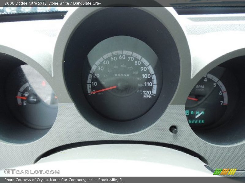 Stone White / Dark Slate Gray 2008 Dodge Nitro SXT