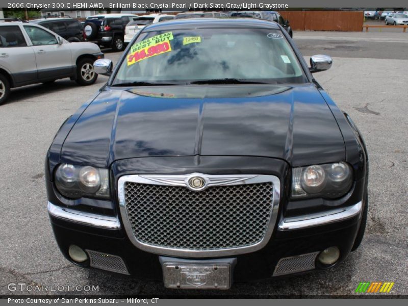 Brilliant Black Crystal Pearl / Dark Slate Gray/Light Graystone 2006 Chrysler 300 C HEMI AWD