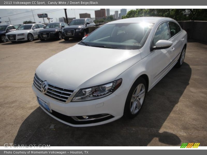 Candy White / Desert Beige/Black 2013 Volkswagen CC Sport