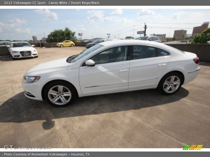 Candy White / Desert Beige/Black 2013 Volkswagen CC Sport