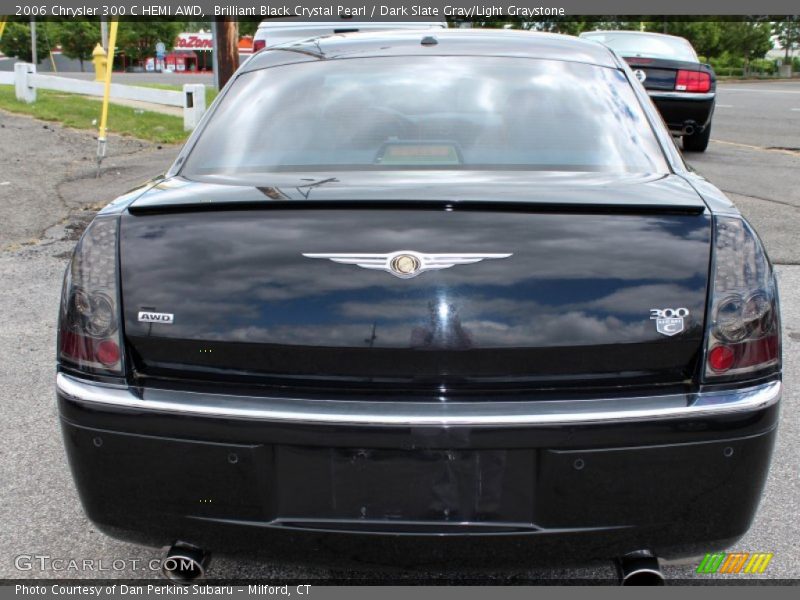 Brilliant Black Crystal Pearl / Dark Slate Gray/Light Graystone 2006 Chrysler 300 C HEMI AWD