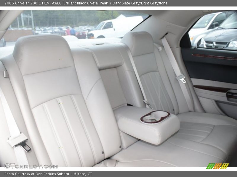Brilliant Black Crystal Pearl / Dark Slate Gray/Light Graystone 2006 Chrysler 300 C HEMI AWD