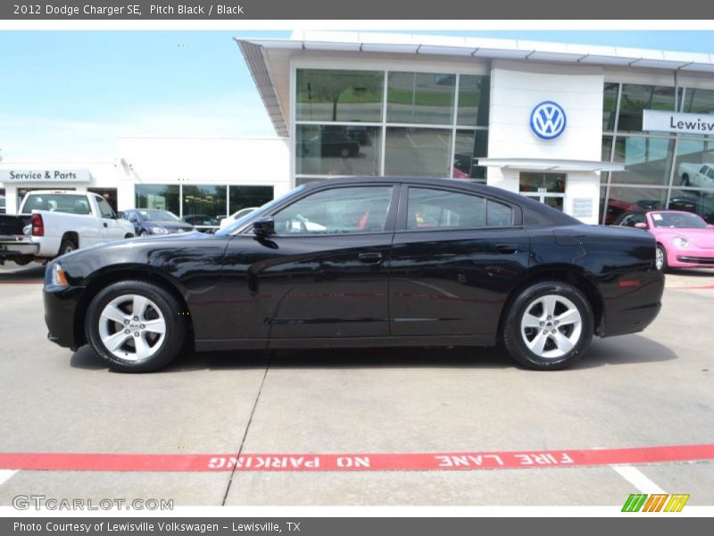 Pitch Black / Black 2012 Dodge Charger SE