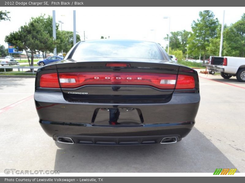 Pitch Black / Black 2012 Dodge Charger SE