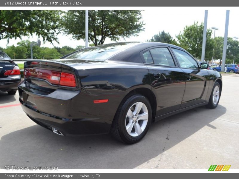 Pitch Black / Black 2012 Dodge Charger SE
