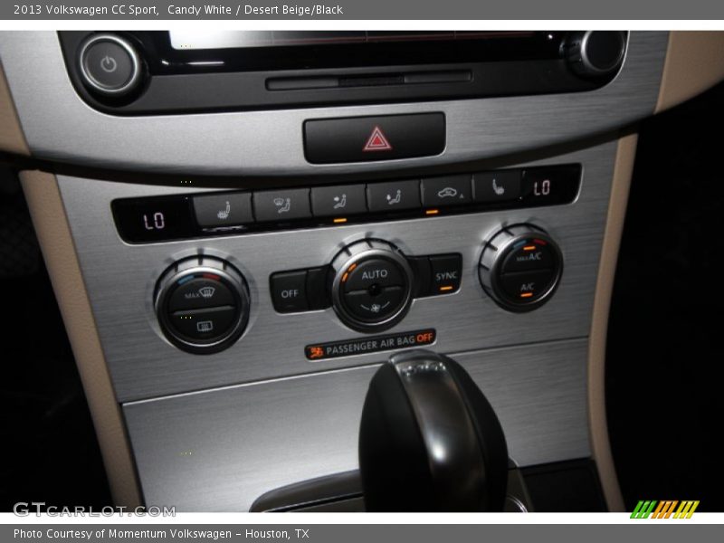 Candy White / Desert Beige/Black 2013 Volkswagen CC Sport