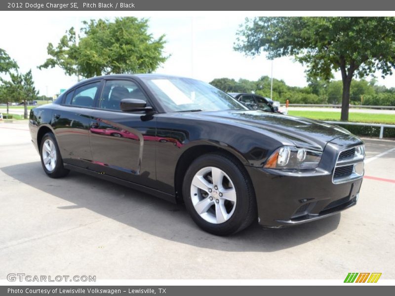 Pitch Black / Black 2012 Dodge Charger SE