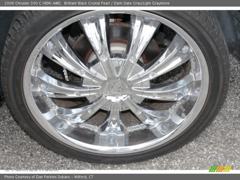 Brilliant Black Crystal Pearl / Dark Slate Gray/Light Graystone 2006 Chrysler 300 C HEMI AWD