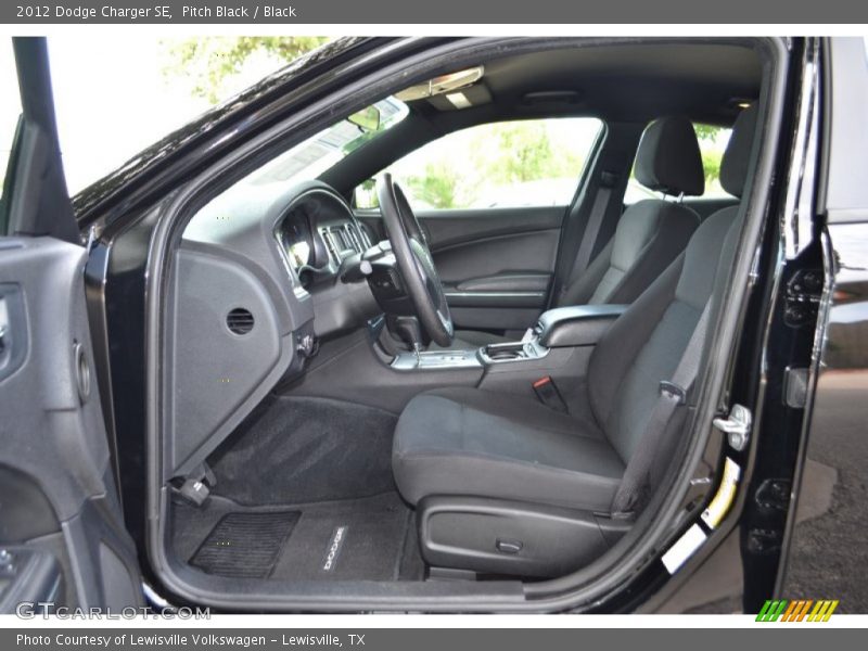 Pitch Black / Black 2012 Dodge Charger SE