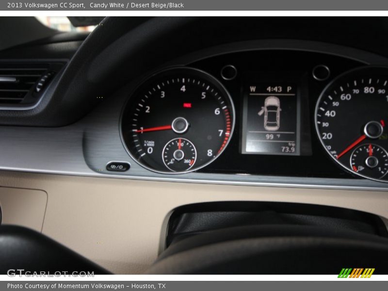 Candy White / Desert Beige/Black 2013 Volkswagen CC Sport