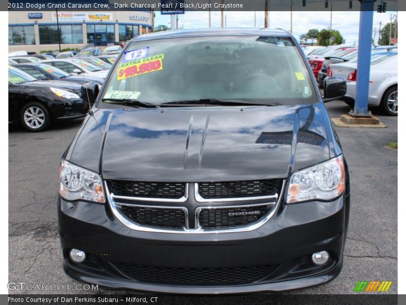 Dark Charcoal Pearl / Black/Light Graystone 2012 Dodge Grand Caravan Crew