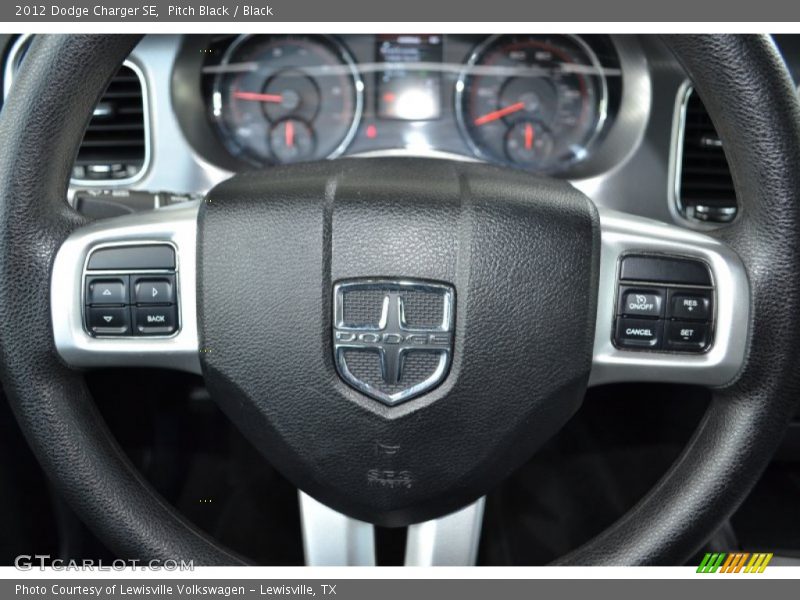 Pitch Black / Black 2012 Dodge Charger SE