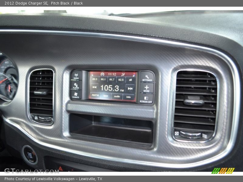 Pitch Black / Black 2012 Dodge Charger SE