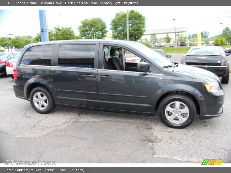 Dark Charcoal Pearl / Black/Light Graystone 2012 Dodge Grand Caravan Crew