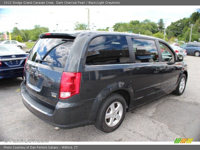 Dark Charcoal Pearl / Black/Light Graystone 2012 Dodge Grand Caravan Crew
