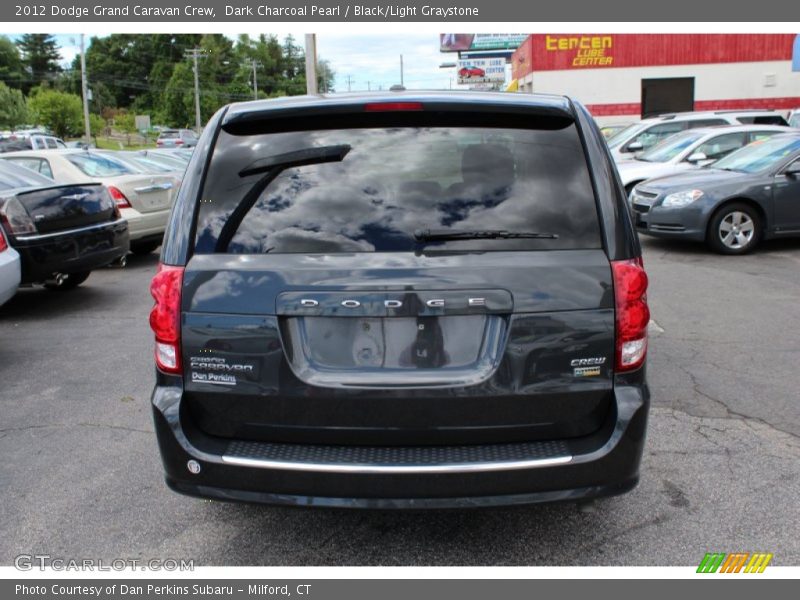 Dark Charcoal Pearl / Black/Light Graystone 2012 Dodge Grand Caravan Crew
