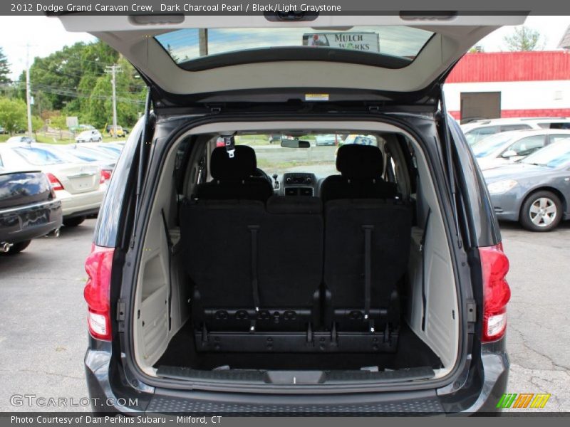 Dark Charcoal Pearl / Black/Light Graystone 2012 Dodge Grand Caravan Crew