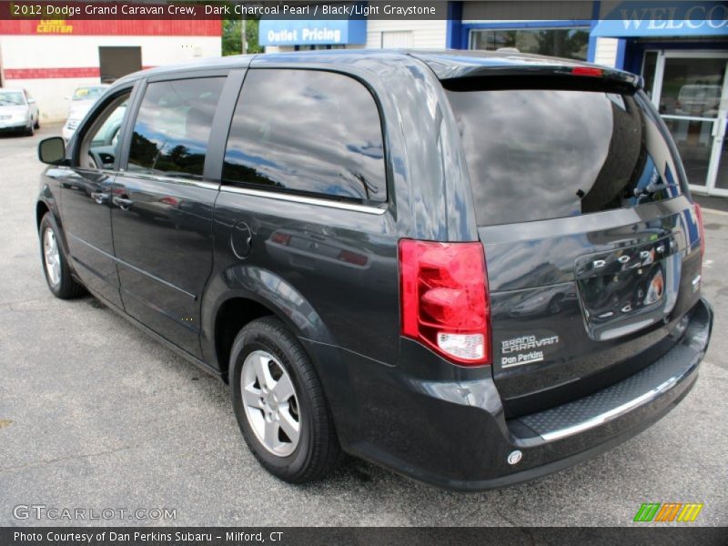 Dark Charcoal Pearl / Black/Light Graystone 2012 Dodge Grand Caravan Crew