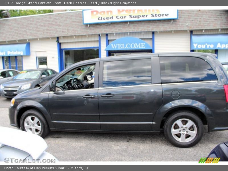 Dark Charcoal Pearl / Black/Light Graystone 2012 Dodge Grand Caravan Crew