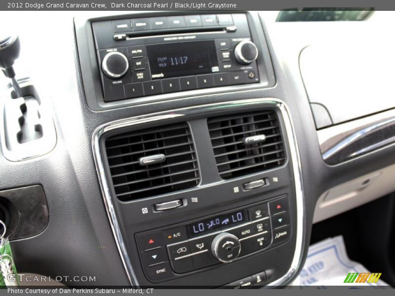 Dark Charcoal Pearl / Black/Light Graystone 2012 Dodge Grand Caravan Crew