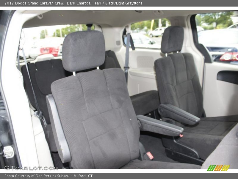 Dark Charcoal Pearl / Black/Light Graystone 2012 Dodge Grand Caravan Crew