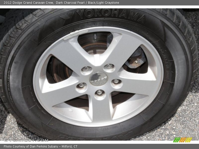 Dark Charcoal Pearl / Black/Light Graystone 2012 Dodge Grand Caravan Crew