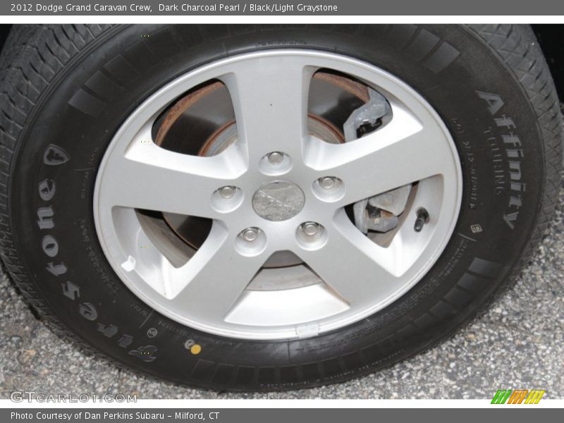Dark Charcoal Pearl / Black/Light Graystone 2012 Dodge Grand Caravan Crew