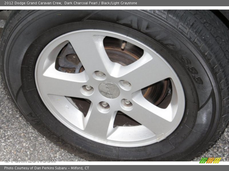 Dark Charcoal Pearl / Black/Light Graystone 2012 Dodge Grand Caravan Crew
