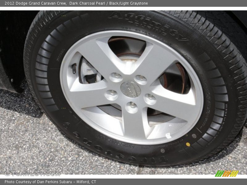Dark Charcoal Pearl / Black/Light Graystone 2012 Dodge Grand Caravan Crew
