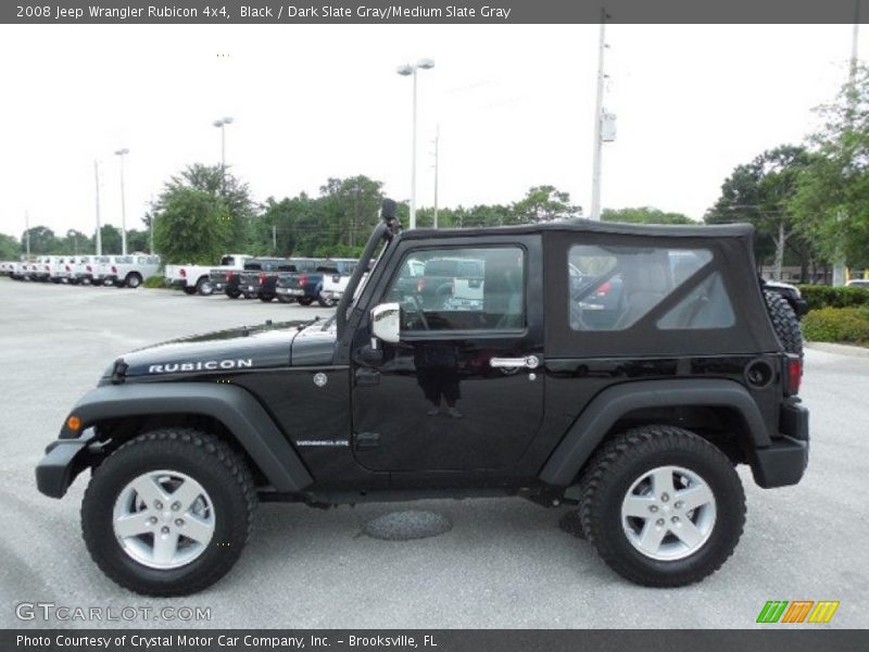 Black / Dark Slate Gray/Medium Slate Gray 2008 Jeep Wrangler Rubicon 4x4