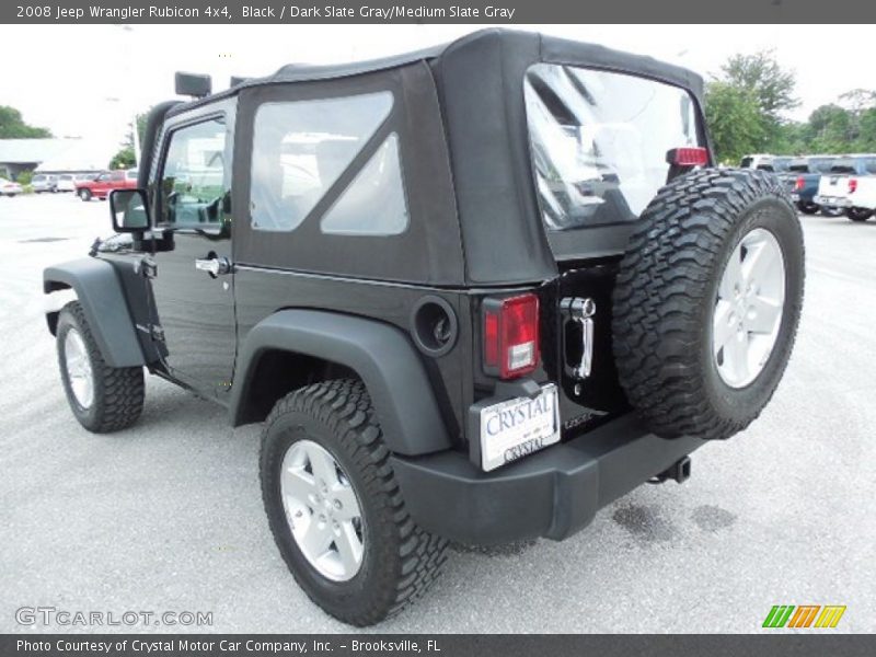 Black / Dark Slate Gray/Medium Slate Gray 2008 Jeep Wrangler Rubicon 4x4