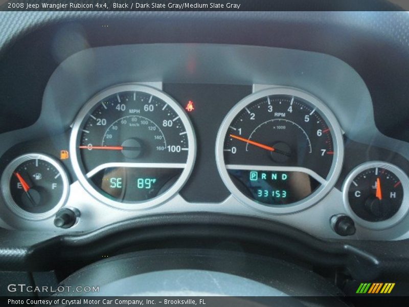 Black / Dark Slate Gray/Medium Slate Gray 2008 Jeep Wrangler Rubicon 4x4