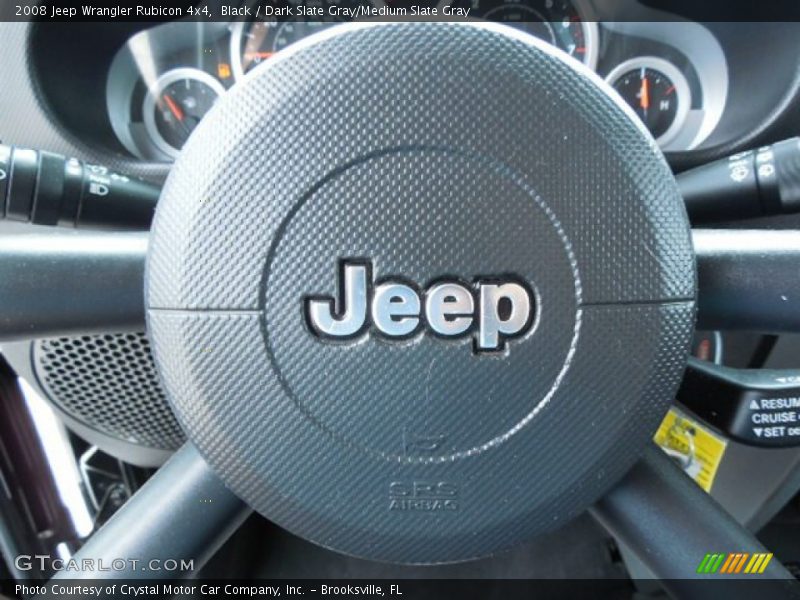 Black / Dark Slate Gray/Medium Slate Gray 2008 Jeep Wrangler Rubicon 4x4