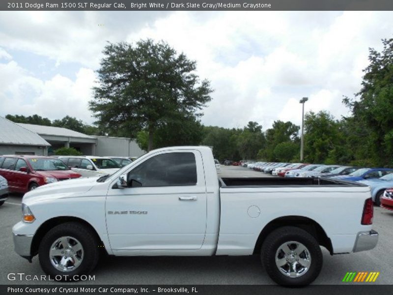 Bright White / Dark Slate Gray/Medium Graystone 2011 Dodge Ram 1500 SLT Regular Cab