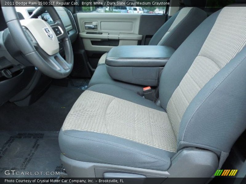 Bright White / Dark Slate Gray/Medium Graystone 2011 Dodge Ram 1500 SLT Regular Cab