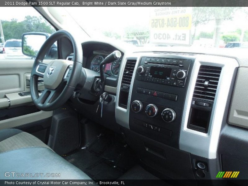 Bright White / Dark Slate Gray/Medium Graystone 2011 Dodge Ram 1500 SLT Regular Cab