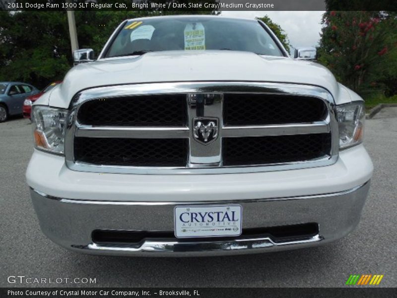 Bright White / Dark Slate Gray/Medium Graystone 2011 Dodge Ram 1500 SLT Regular Cab