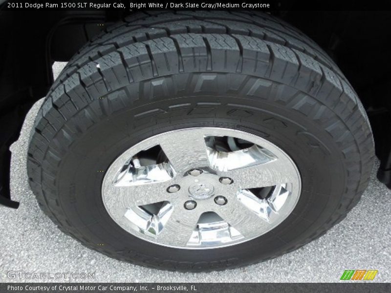 Bright White / Dark Slate Gray/Medium Graystone 2011 Dodge Ram 1500 SLT Regular Cab