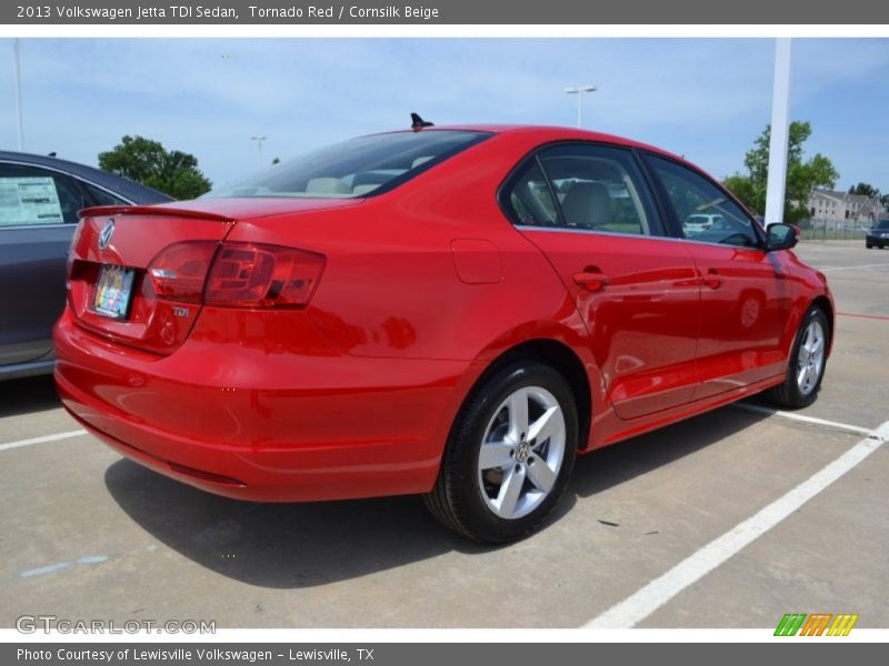 Tornado Red / Cornsilk Beige 2013 Volkswagen Jetta TDI Sedan