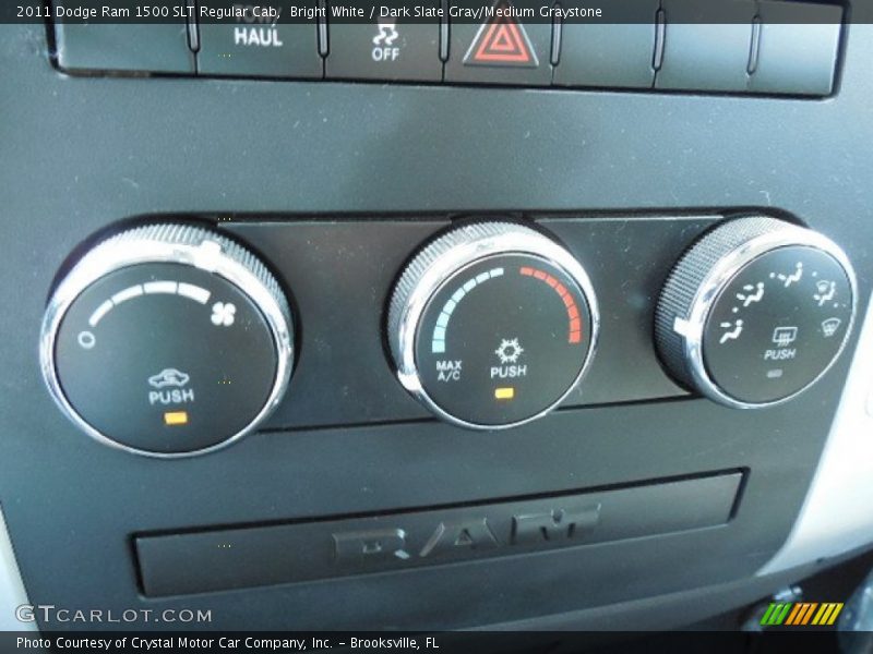 Bright White / Dark Slate Gray/Medium Graystone 2011 Dodge Ram 1500 SLT Regular Cab