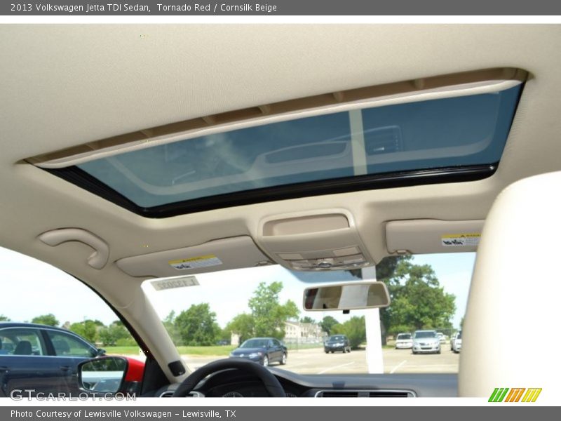 Tornado Red / Cornsilk Beige 2013 Volkswagen Jetta TDI Sedan