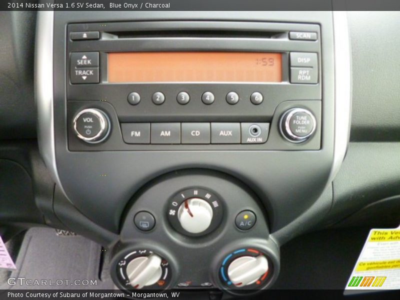 Blue Onyx / Charcoal 2014 Nissan Versa 1.6 SV Sedan