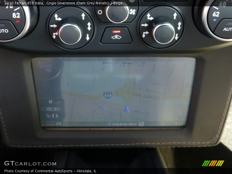 Navigation of 2010 458 Italia