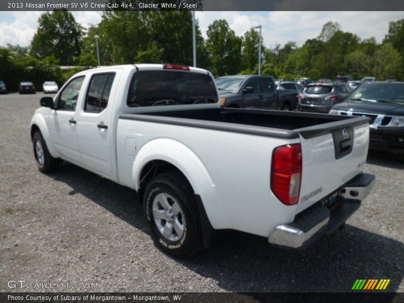 Glacier White / Steel 2013 Nissan Frontier SV V6 Crew Cab 4x4