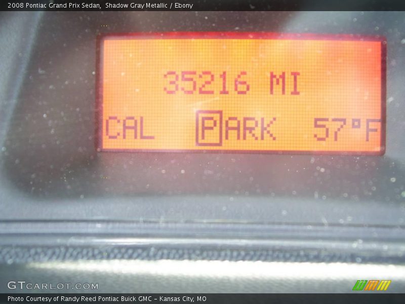 Shadow Gray Metallic / Ebony 2008 Pontiac Grand Prix Sedan