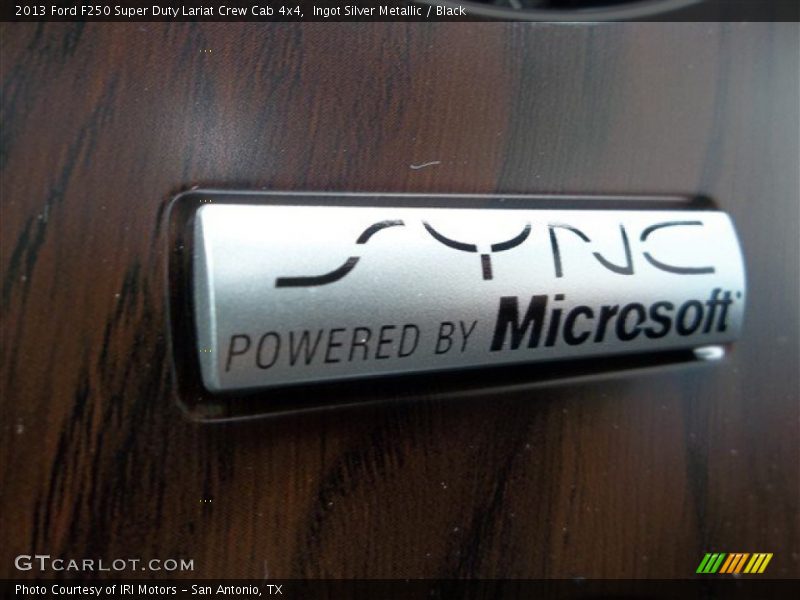 Ingot Silver Metallic / Black 2013 Ford F250 Super Duty Lariat Crew Cab 4x4